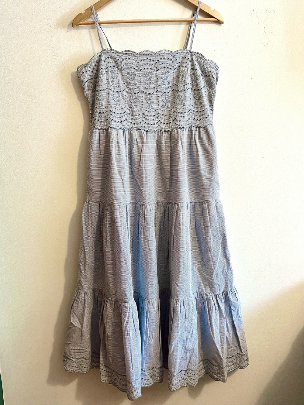 american eagle scalloped dress - 100% cotton